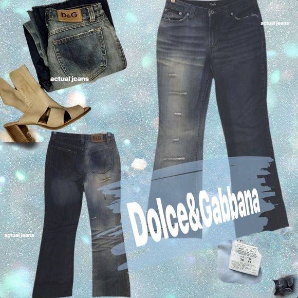 Dolce & Gabbana| 2-Tone Leg | Distressed | Luxury Denim Jeans - Picture 15 of 15